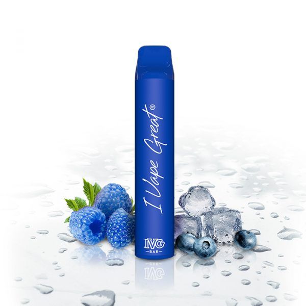 IVG BAR | E Zigarette mit Nikotin 20mg/ml Blue Raspberry Ice