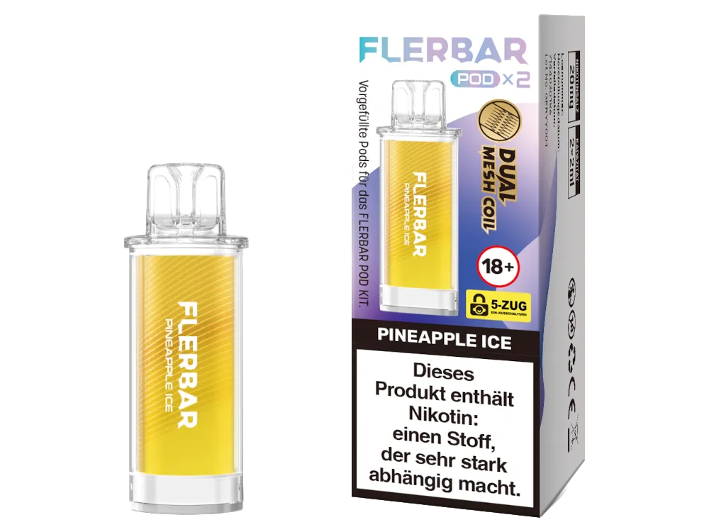 Flerbar Pod Pineapple Ice 20mg/ml Nikotinsalz 2 Stück