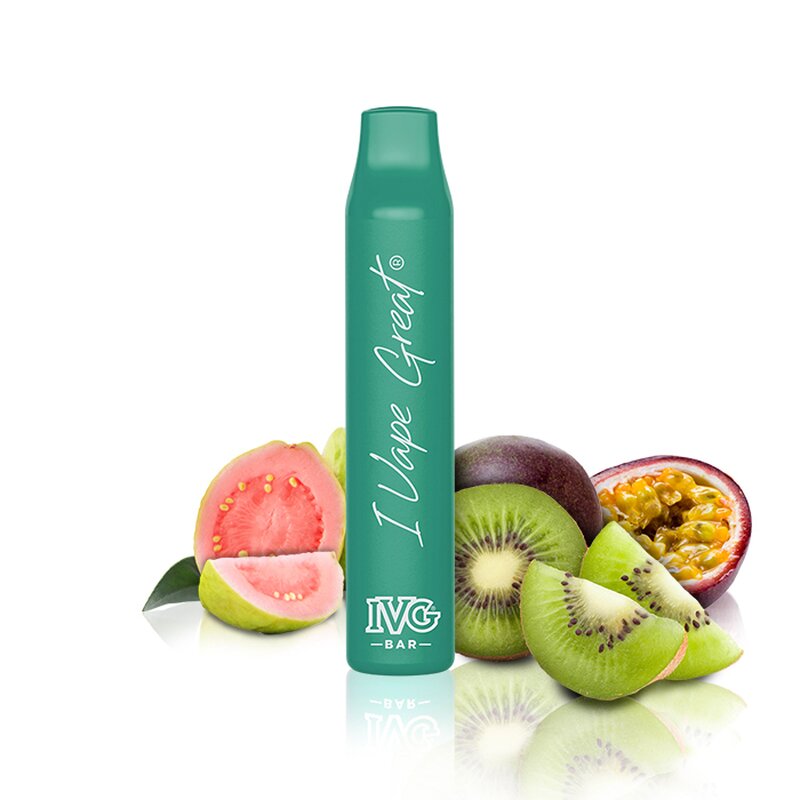 IVG BAR E-Zigarette Vape Pen Kiwi Passion Fruit Guava mit Nikotin