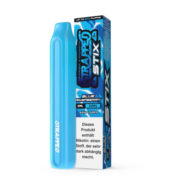 Strapped STIX Blue Raspberry Einweg E-Zigarette 20mg/ml