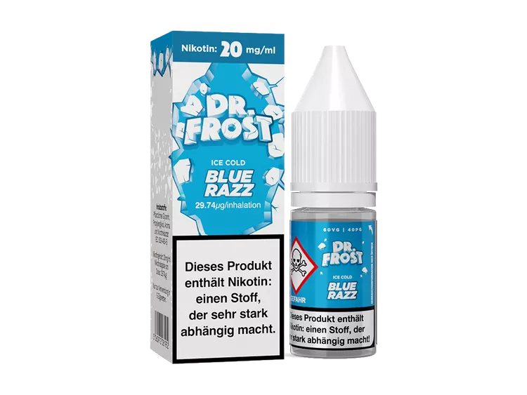 DR. FROST Blue Razz Nikotinsalz Liquid ICE COLD 20mg/ml