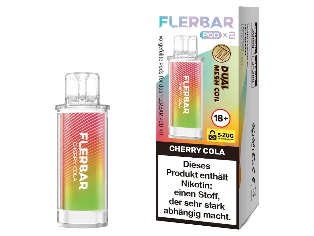 Flerbar Pod Cherry Cola 20mg/ml Nikotinsalz 2 Stück