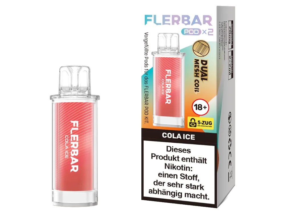 Flerbar Pod Cola Ice 20mg/ml Nikotinsalz 2 Stück