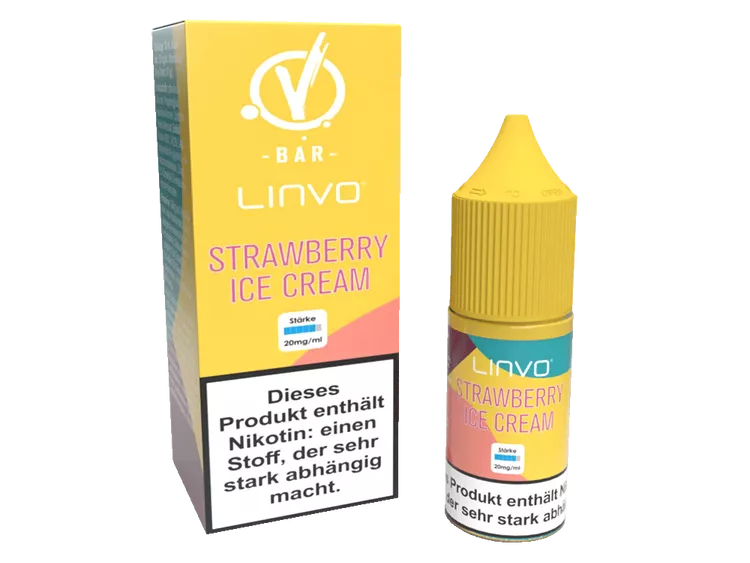 LINVO Strawberry Ice Cream Liquid mit Nikotinsalz 20mg/ml